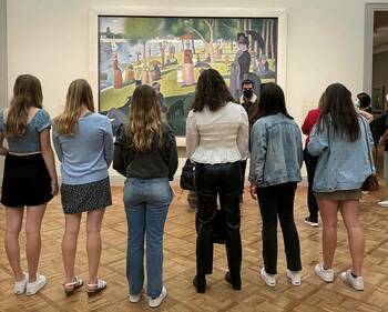 Glynn students at the Chicago Art Institute