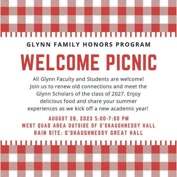Welcome Picnic Poster