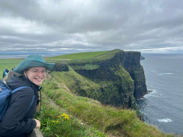 Emma Naughton hiking in Ireland 