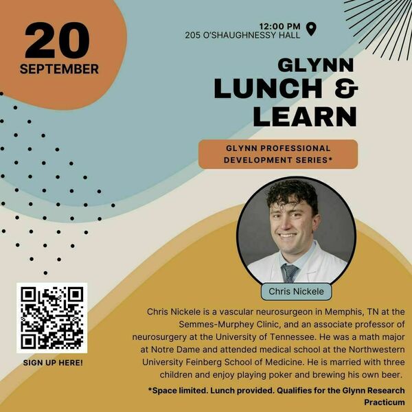 Alumni Lunch & Learn Poster for 09/20/2024